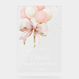 Señal Acrílica Rótulo acrílico de bienvenida Baby Shower de los g