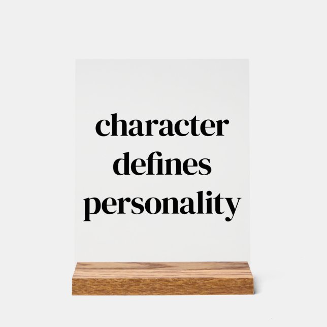 Señal Acrílica Rótulo acrílico de caracteres (Anverso)