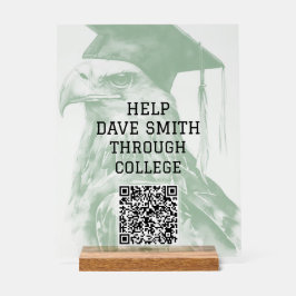 Señal Acrílica Rótulo acrílico de código QR Personalizado único