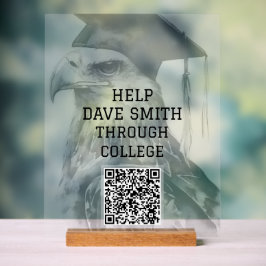 Señal Acrílica Rótulo acrílico de código QR Personalizado único