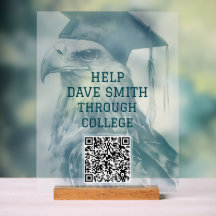 Rótulo acrílico de código QR Personalizado único