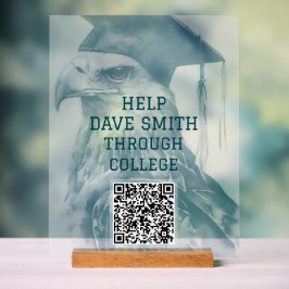 Señal Acrílica Rótulo acrílico de código QR Personalizado único