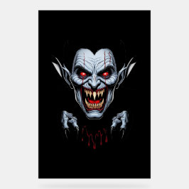 Señal Acrílica Rótulo acrílico de Eerie Vampire Face