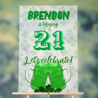 Señal Acrílica Rótulo acrílico de la celebración del cumpleaños d