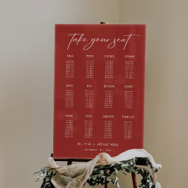 Señal Acrílica Rótulo acrílico de la tabla de asientos del Boda d