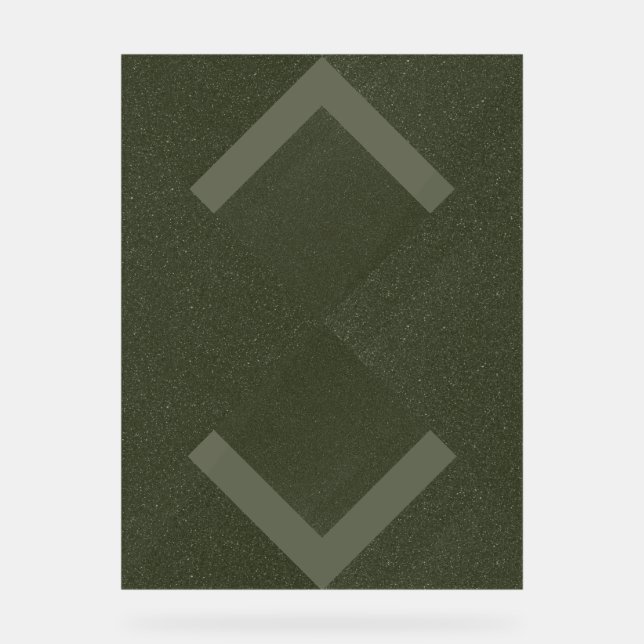 Señal Acrílica Rótulo acrílico de mosaicos geométricos texturados (Anverso)