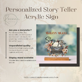 Señal Acrílica Rótulo acrílico de narración personalizada