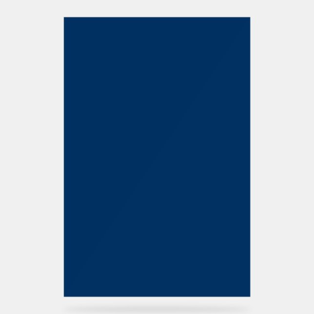 Señal Acrílica Rótulo acrílico de Personalizado azul de medianoch (Anverso)