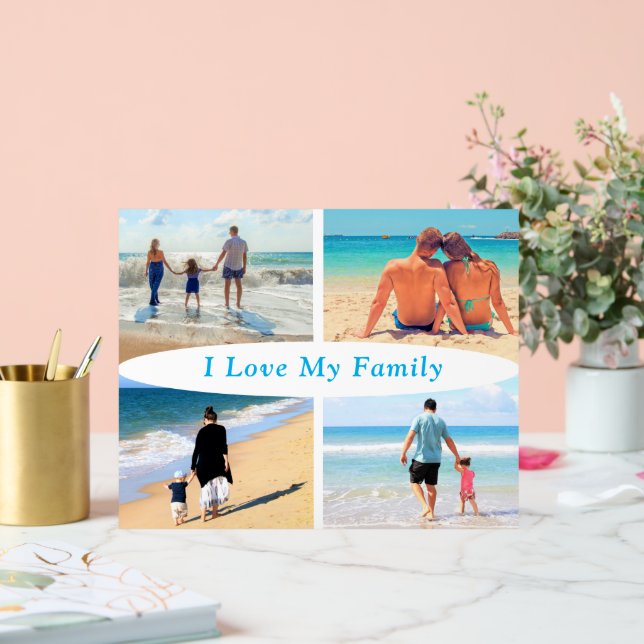 Señal Acrílica Rótulo acrílico de su Collage de fotos familiar co (Boda)