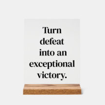 Rótulo acrílico de victoria excepcional