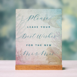 Señal Acrílica Rótulo acrílico del libro de bodas