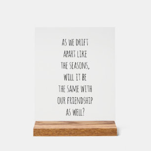 Señal Acrílica Rótulo Acrílico Distinto de la deriva