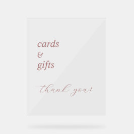 Señal Acrílica Rótulo acrílico elegante y sencillo de caligrafía 