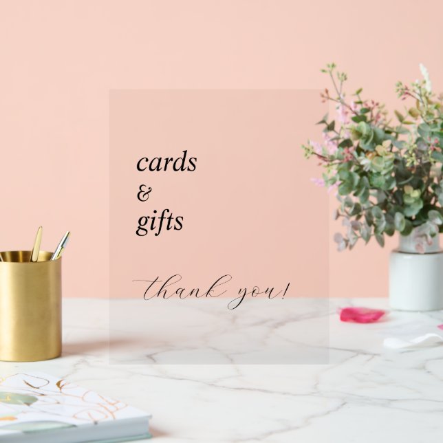 Señal Acrílica Rótulo acrílico elegante y sencillo de caligrafía  (Boda)