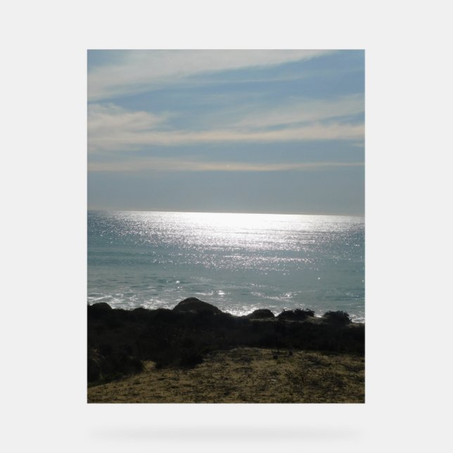 Señal Acrílica Rótulo acrílico estilo de diseño con vistas al océ (Anverso)