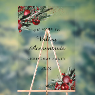 Señal Acrílica Rótulo acrílico Fiesta Navidades anuales de trabaj