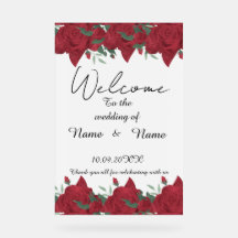 Rótulo acrílico floral