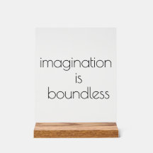 Rótulo acrílico imaginativo