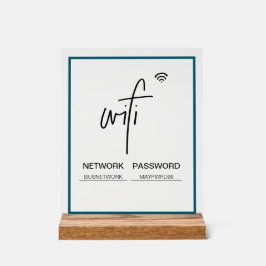 Señal Acrílica Rótulo acrílico independiente con contraseña de re