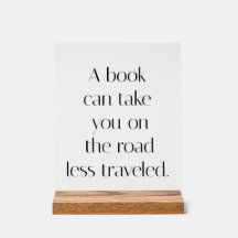 Rótulo acrílico menos viajado por carretera