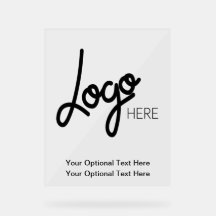 Rótulo Acrílico Moderno Profesional con el logotip