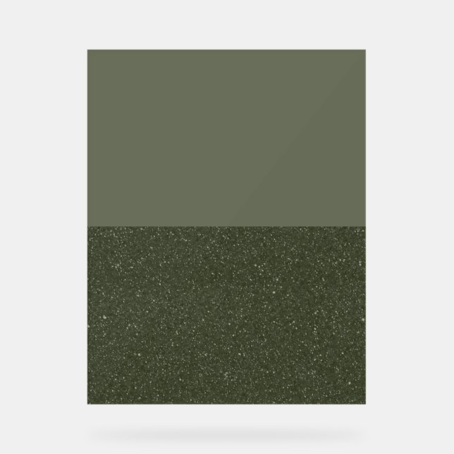 Señal Acrílica Rótulo acrílico personalizado Moss & Texture (Anverso)