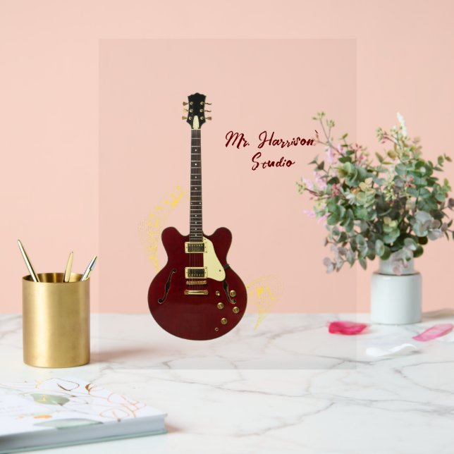 Señal Acrílica Rótulo acrílico transparente Personalizado de Guit (Boda)