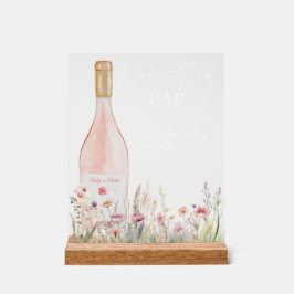 Señal Acrílica Rótulo acuarela Floral Mom-Osa