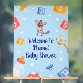 Señal Acrílica Rótulo Baby Shower de Akili y yo