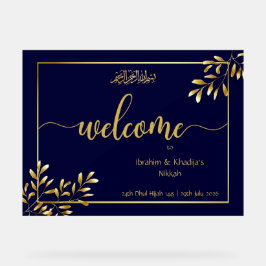 Señal Acrílica Rótulo Boda islámico personalizado - Rótulo acríli