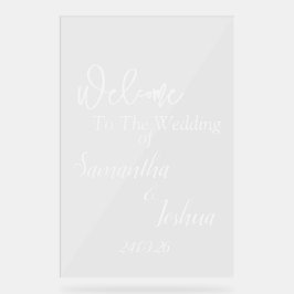 Señal Acrílica Rótulo boda - Sólo fuente