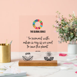 Señal Acrílica RÓTULO de escritorio ejecutivo de SDG - Motivador 