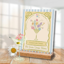 Señal Acrílica Rótulo del paquete Semilla de bebida con dibujos a