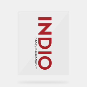 Señal Acrílica RÓTULO INDIO_Accrílico