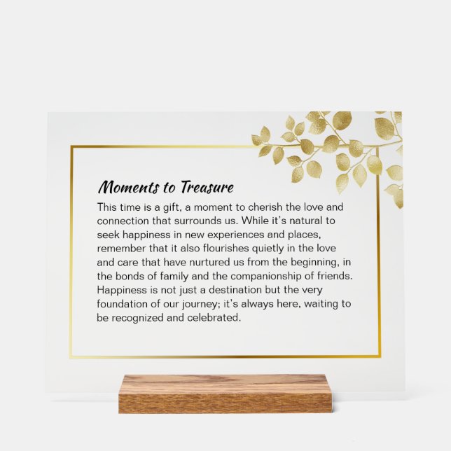 Señal Acrílica Rótulo personalizado de vacaciones acrílicas - Dec (Anverso)