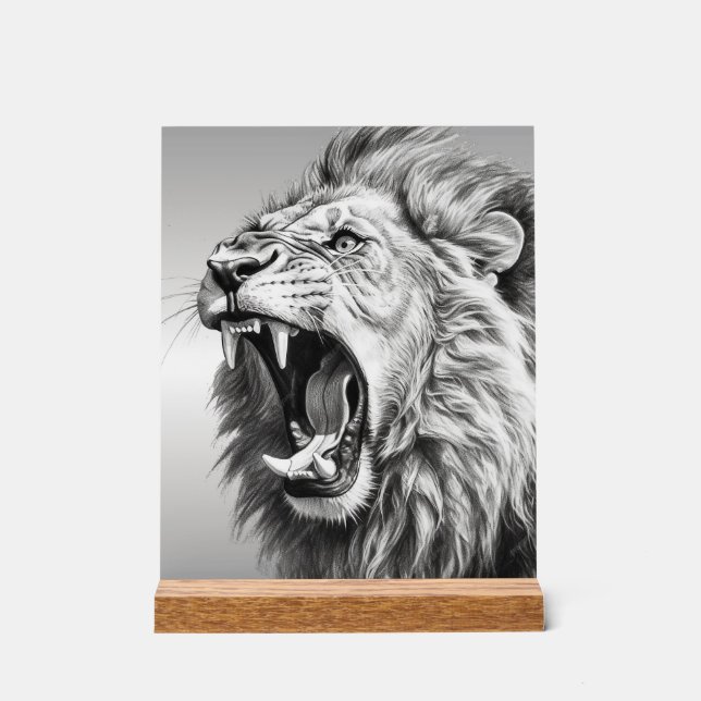 Señal Acrílica Rugido del león  (Anverso)