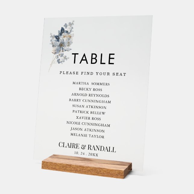 Señal Acrílica rustic watercolor illustration floral arrangement (Ángulo)