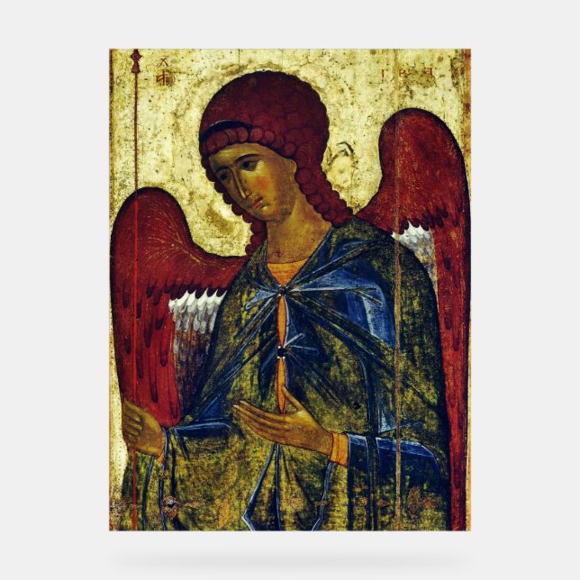 Señal Acrílica Saint Angel Gabriel Orthodox Icon (Anverso)