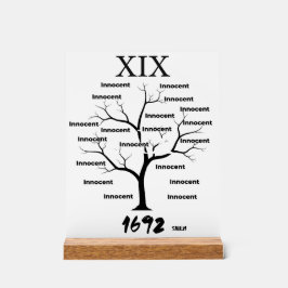 Señal Acrílica Salem Witch Trials