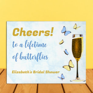 Señal Acrílica Saludos A La Vida De Las Mariposas Ducha De Novias