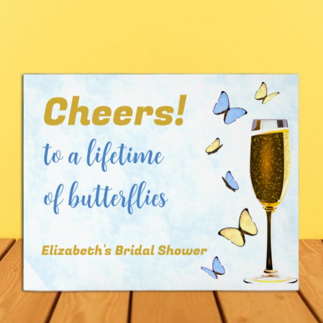 Señal Acrílica Saludos A La Vida De Las Mariposas Ducha De Novias (Subido por el creador)