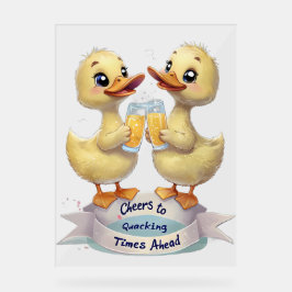 Señal Acrílica Saludos a los tiempos que faltan