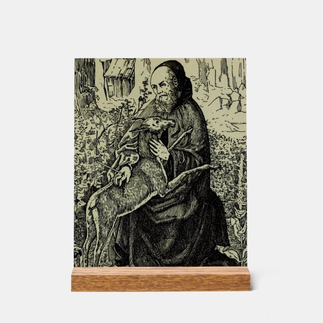 Señal Acrílica San Gil el Ermitaño (Anverso)