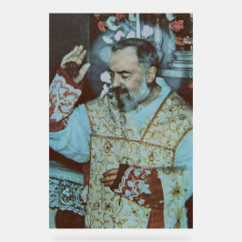 Señal Acrílica San Padre Pío de Pietrelcina El Sacerdote Seráfico