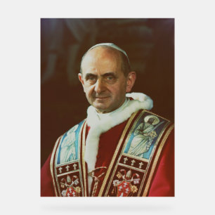 Señal Acrílica San Papa Pablo VI Obispo de Roma