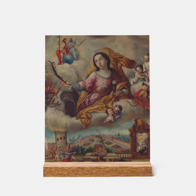 Señal Acrílica Santa Bárbara Virgen y mártir (Anverso)