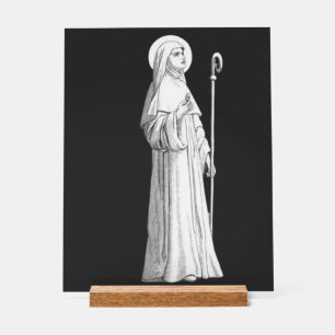 Señal Acrílica Santa Catalina de Siena Virgen
