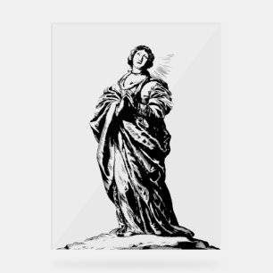 Señal Acrílica Santa Cunera de Rhenen virgen y mártir