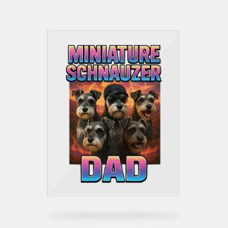 Señal Acrílica Schnauzer en miniatura