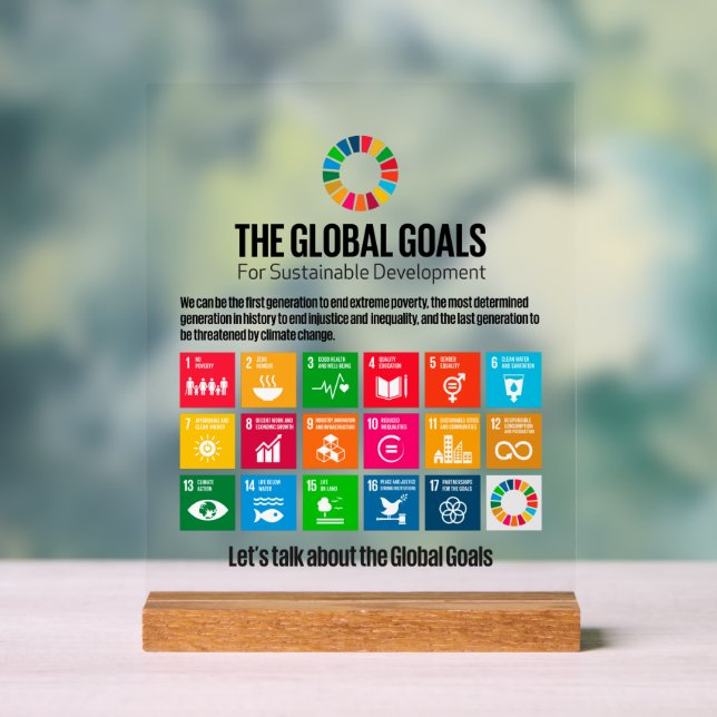 Señal Acrílica SDG Executive Desk Sign- ESG Office Motivator (Neutral )